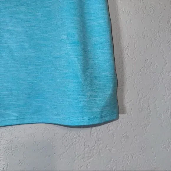Kid's Vibrant Aqua Sleeveless Athletic Tank Top - Picture 4 of 8